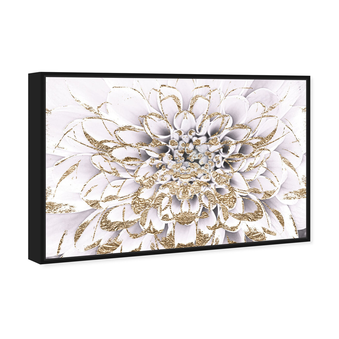Angled view of Floralia Blanc featuring floral and botanical and florals art.