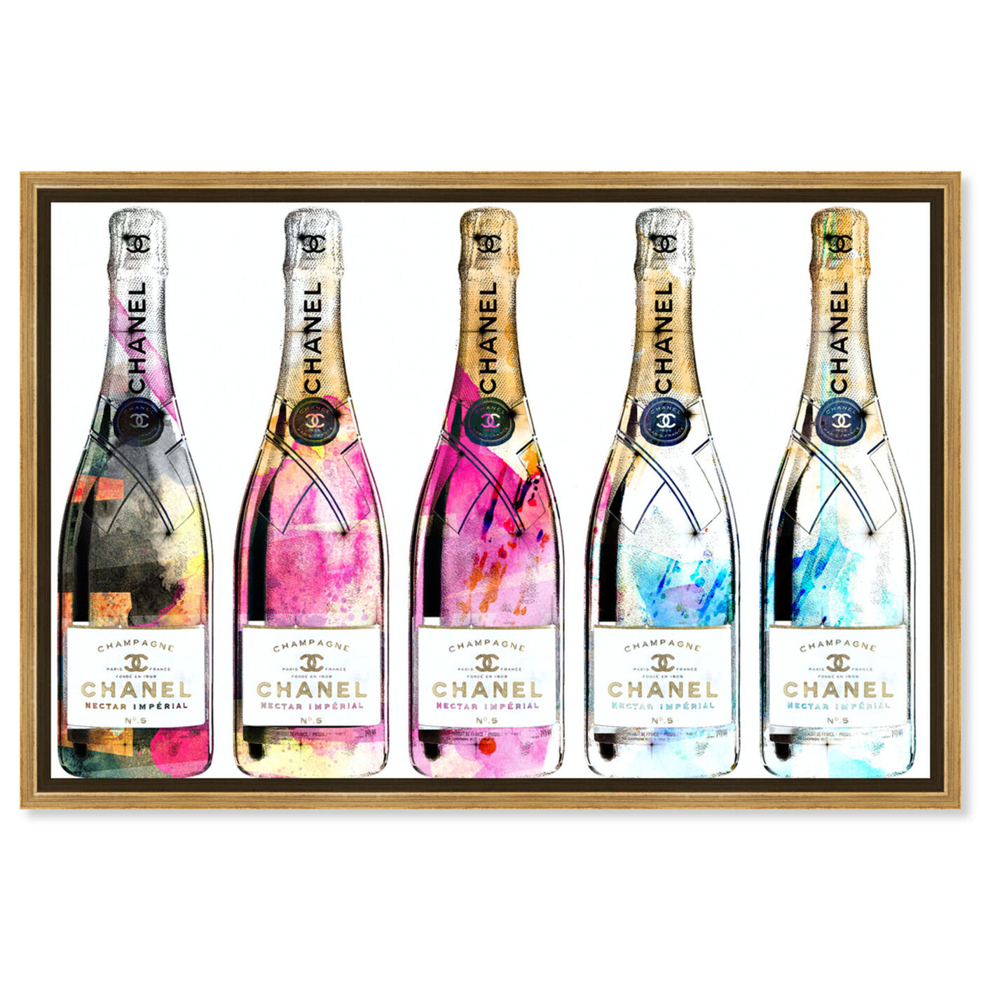 Front view of Drink Up Champagne featuring fashion and glam and lifestyle art.