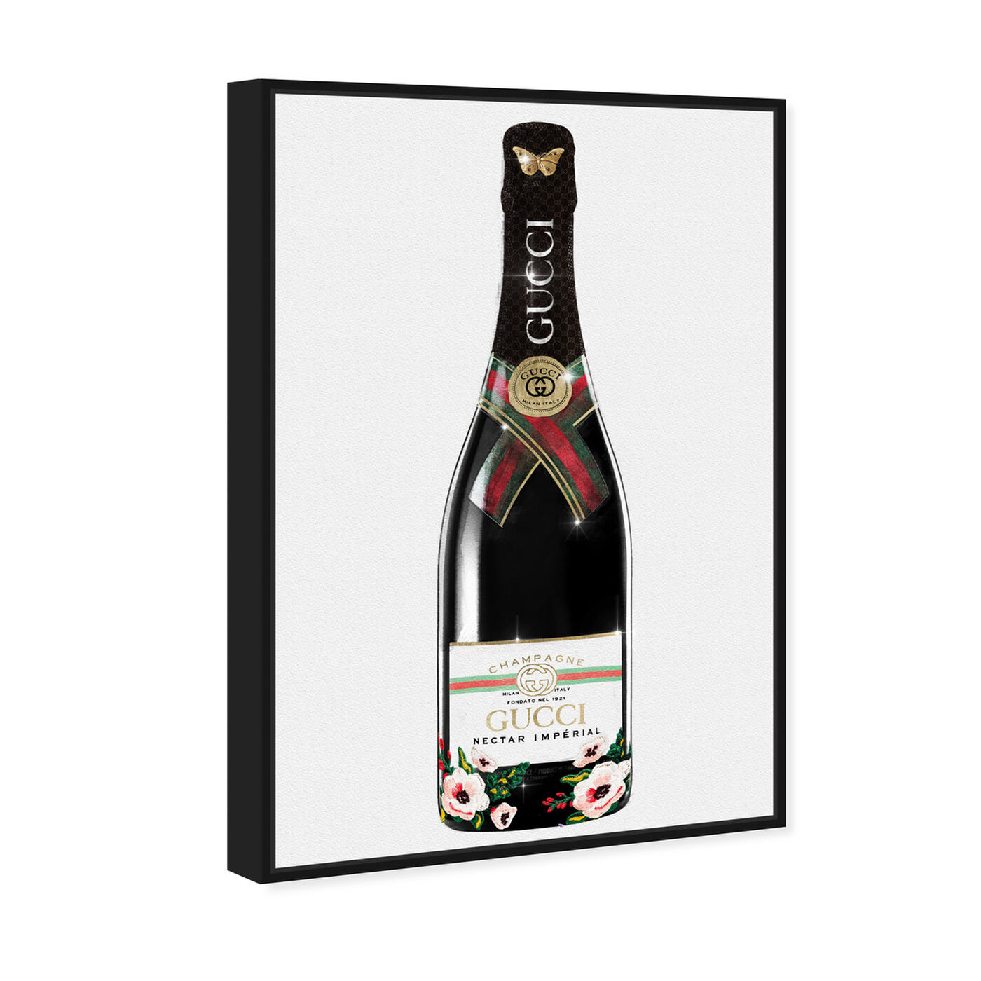 Angled view of Italian Mod Champagne featuring fashion and glam and lifestyle art.