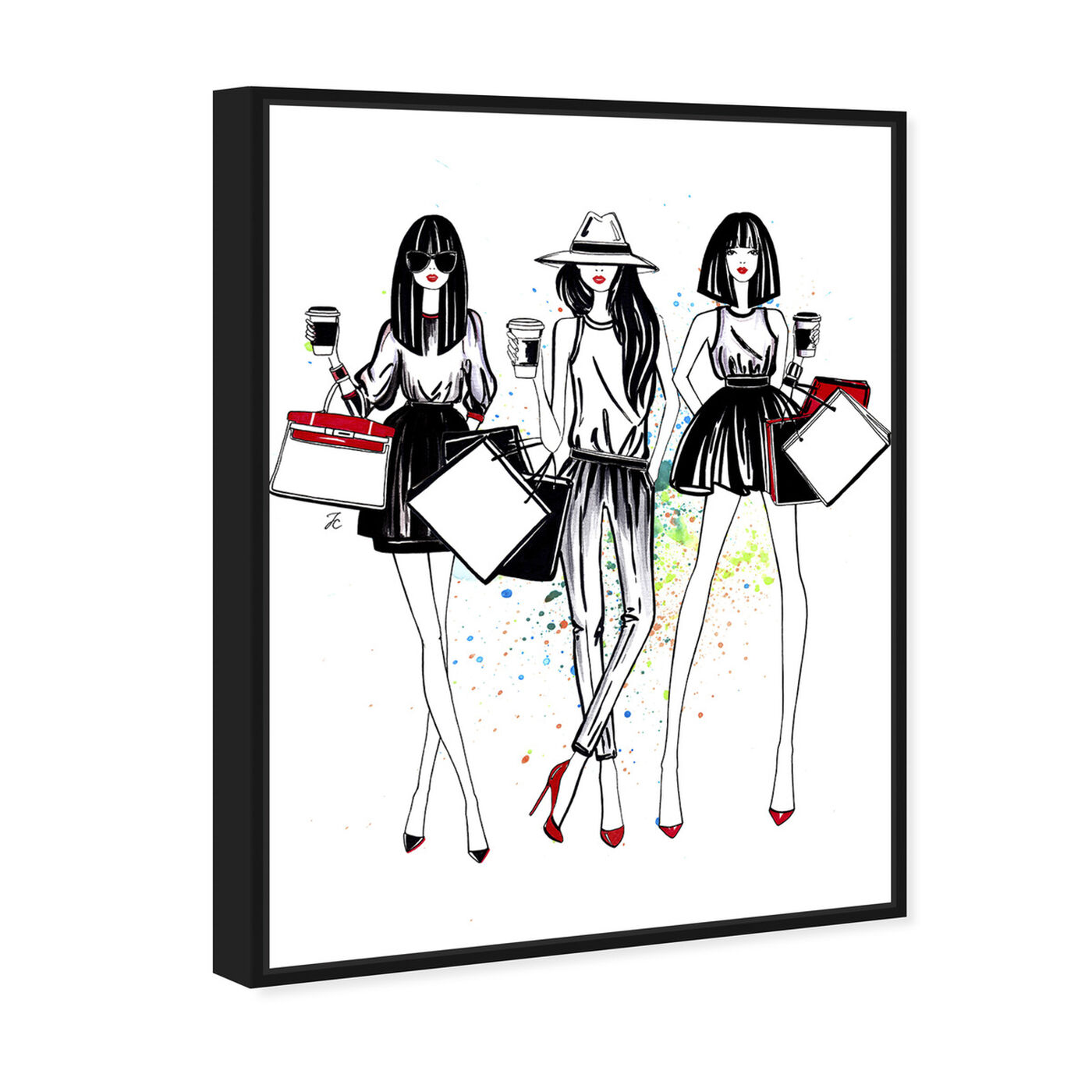 Angled view of Doll Memories - Shopping Spree featuring fashion and glam and outfits art.