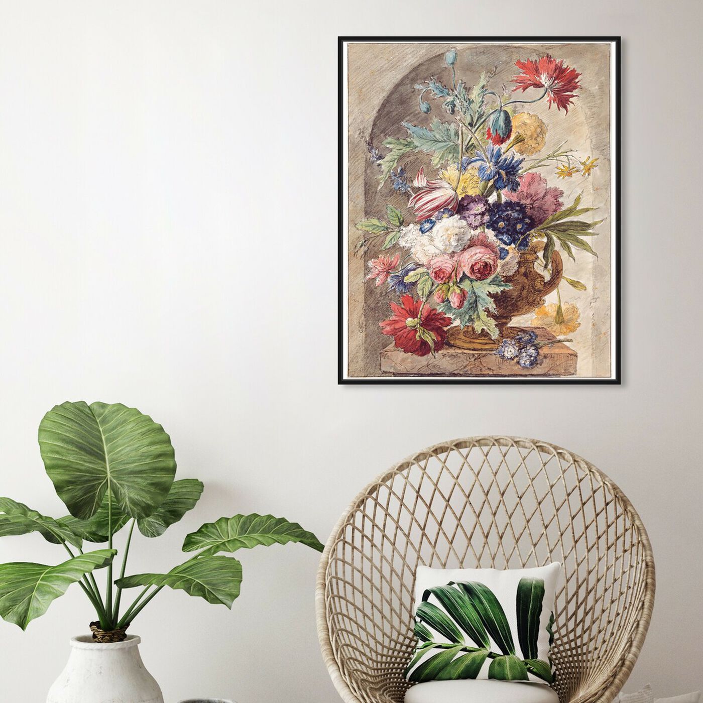 Hanging view of Huysum - Flower Still Life featuring classic and figurative and renaissance art.