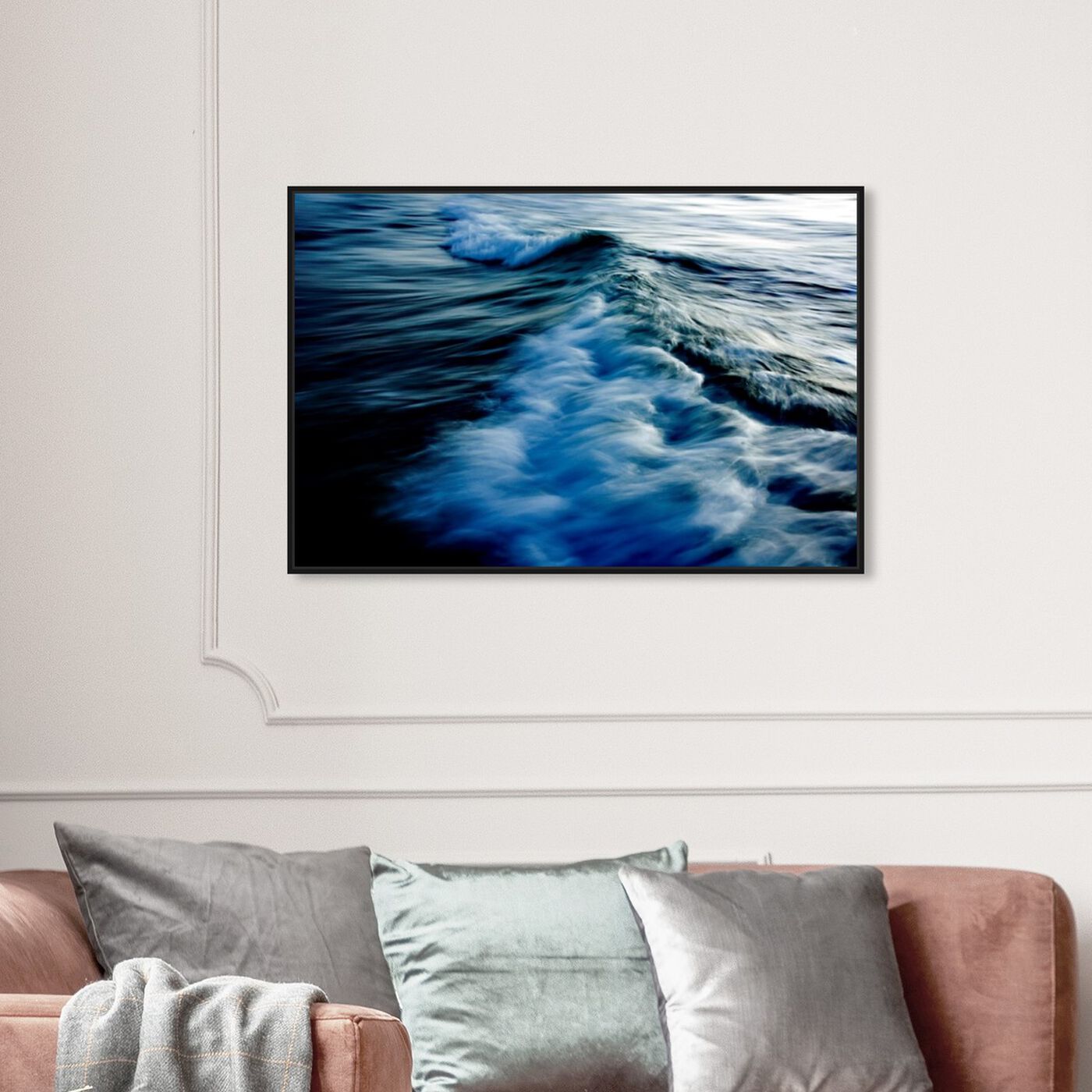 Hanging view of Untitled III featuring nautical and coastal and coastal art.
