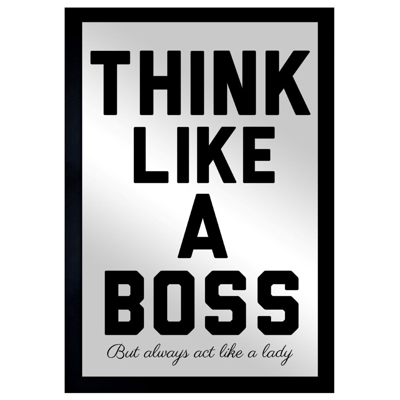 Front view of Like A Boss featuring typography and quotes and motivational quotes and sayings art.