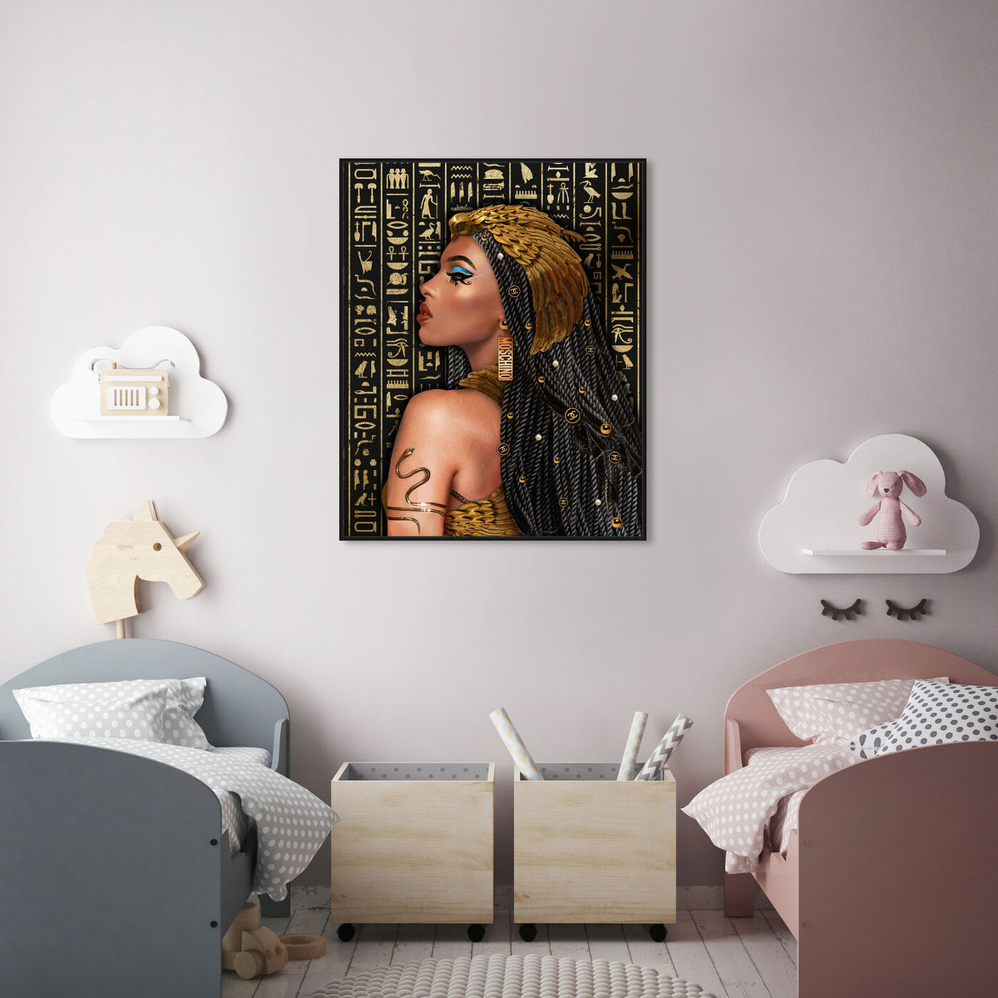 Hanging view of Faaria Goddess featuring people and portraits and portraits art.