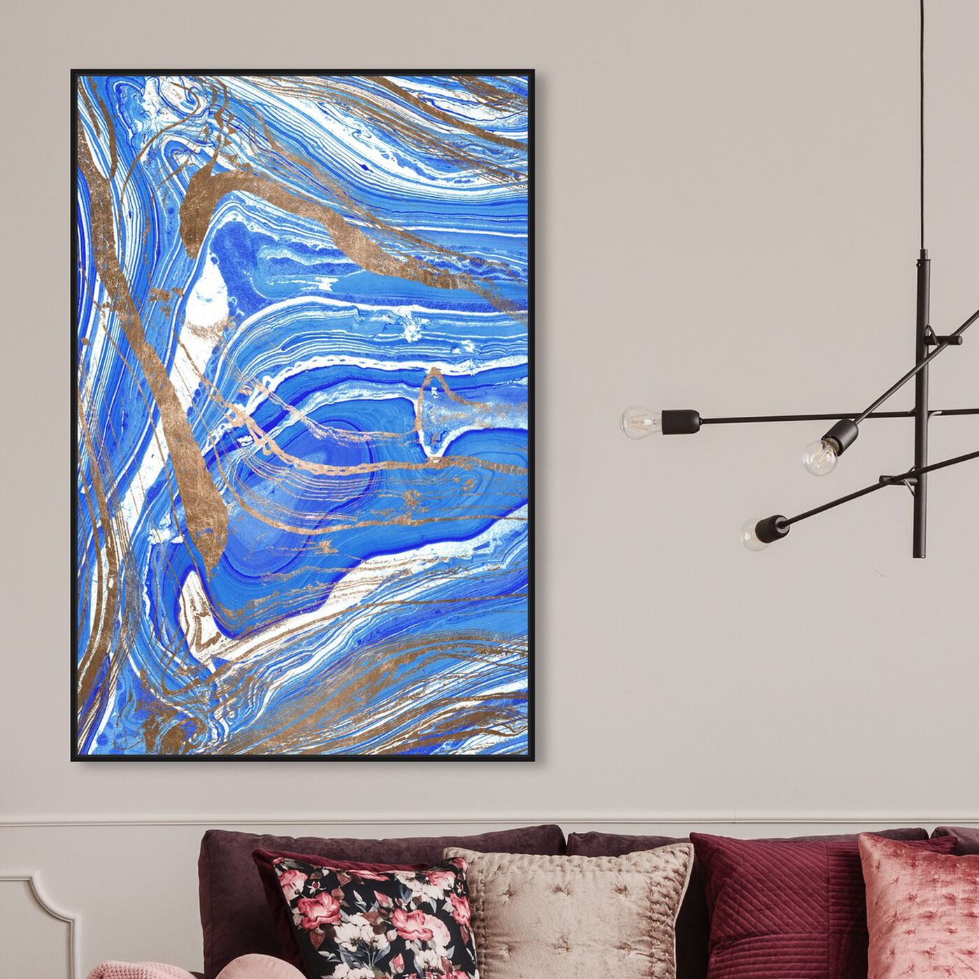 Hanging view of Mondariz featuring abstract and crystals art.
