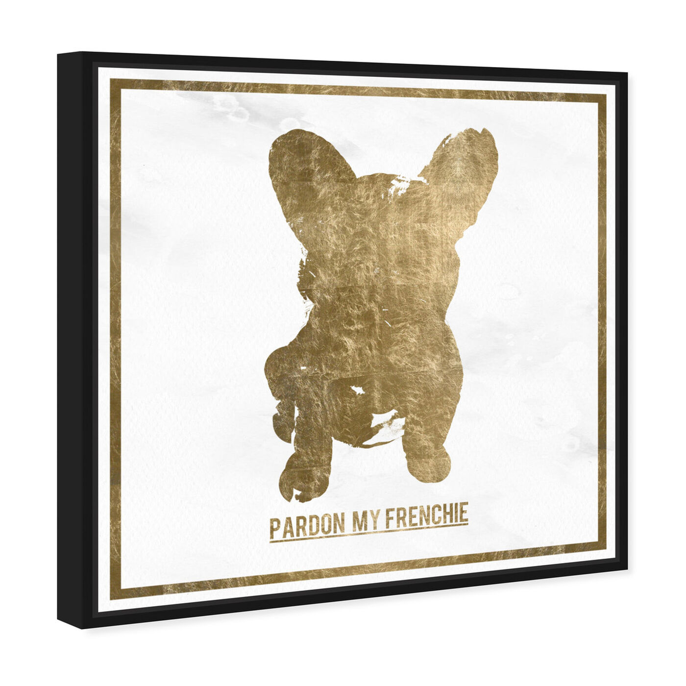 Angled view of Pardon my Frenchie featuring animals and dogs and puppies art.