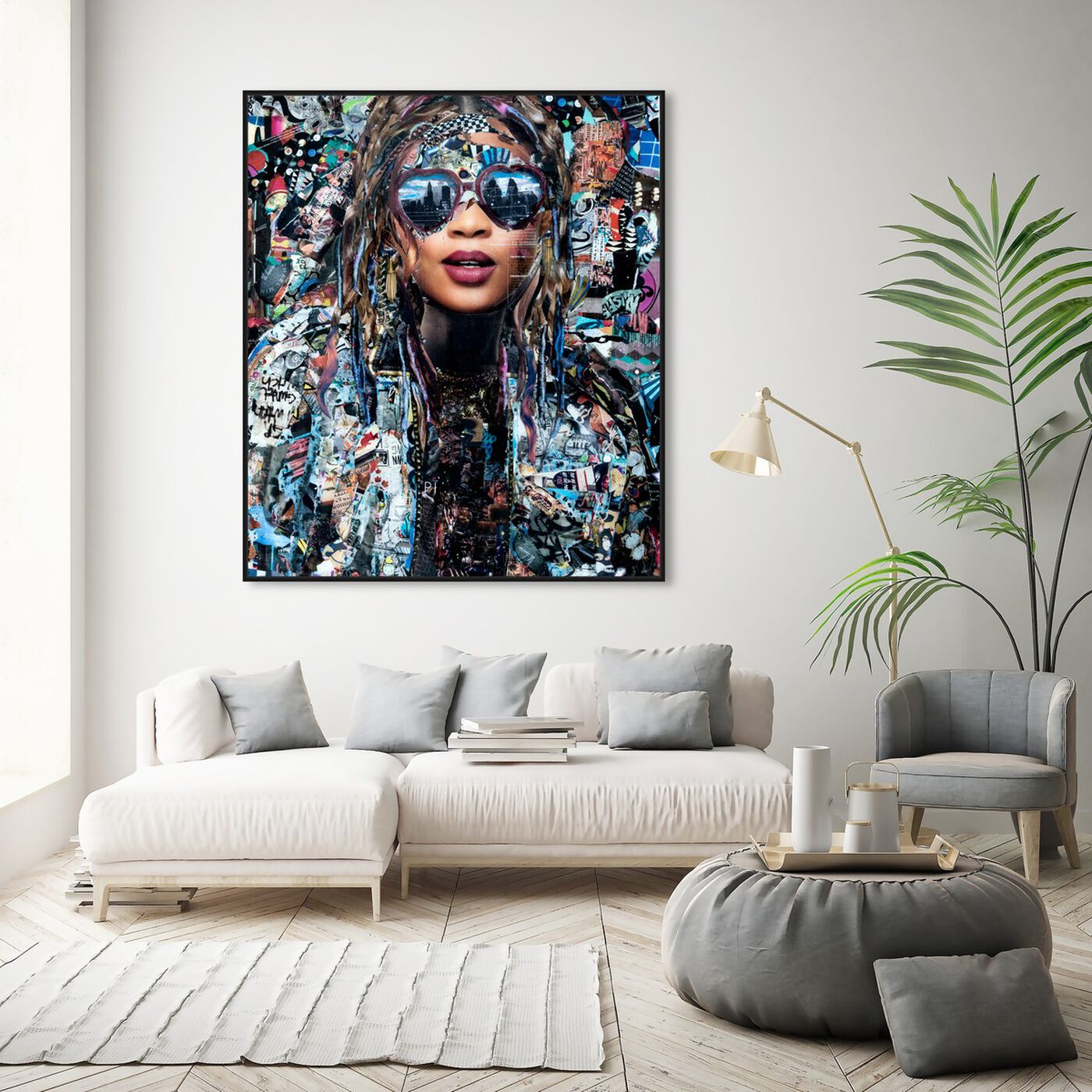 Hanging view of Katy Hirschfeld - OnlyDreaming featuring fashion and glam and portraits art.