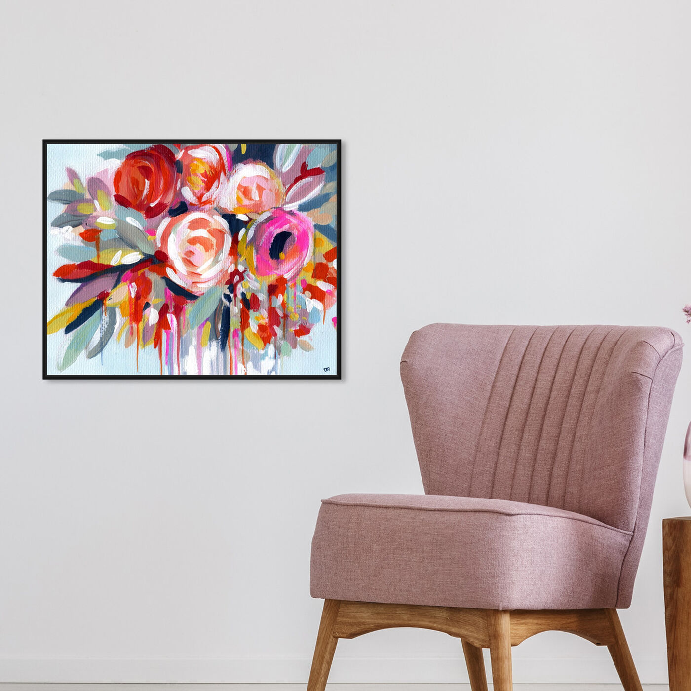 Hanging view of Fleur featuring floral and botanical and florals art.