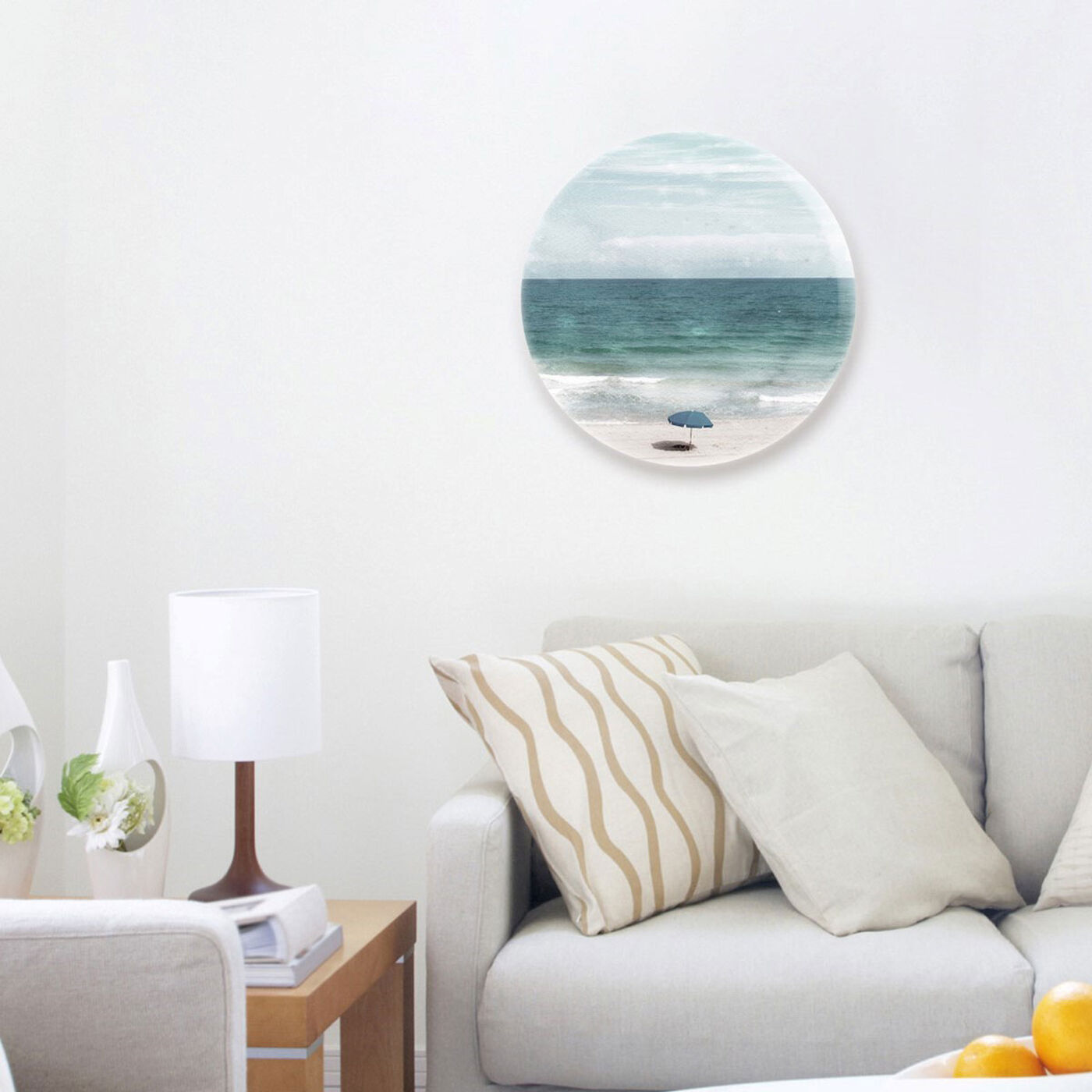 Hanging view of Under The Sun Circle featuring nautical and coastal and coastal art.