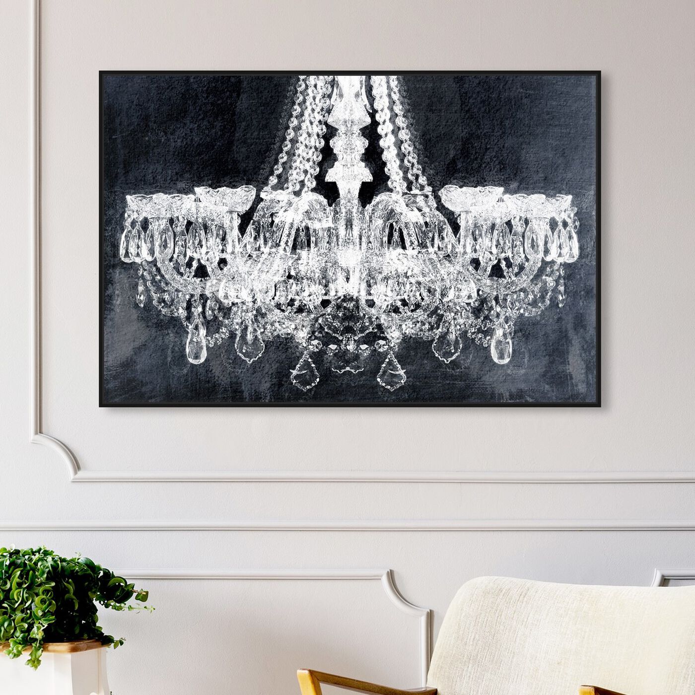Hanging view of Breakfast At Tiffany's featuring fashion and glam and chandeliers art.
