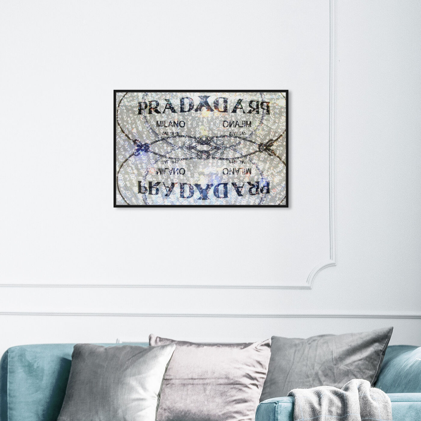 Hanging view of Seraphina featuring fashion and glam and road signs art.