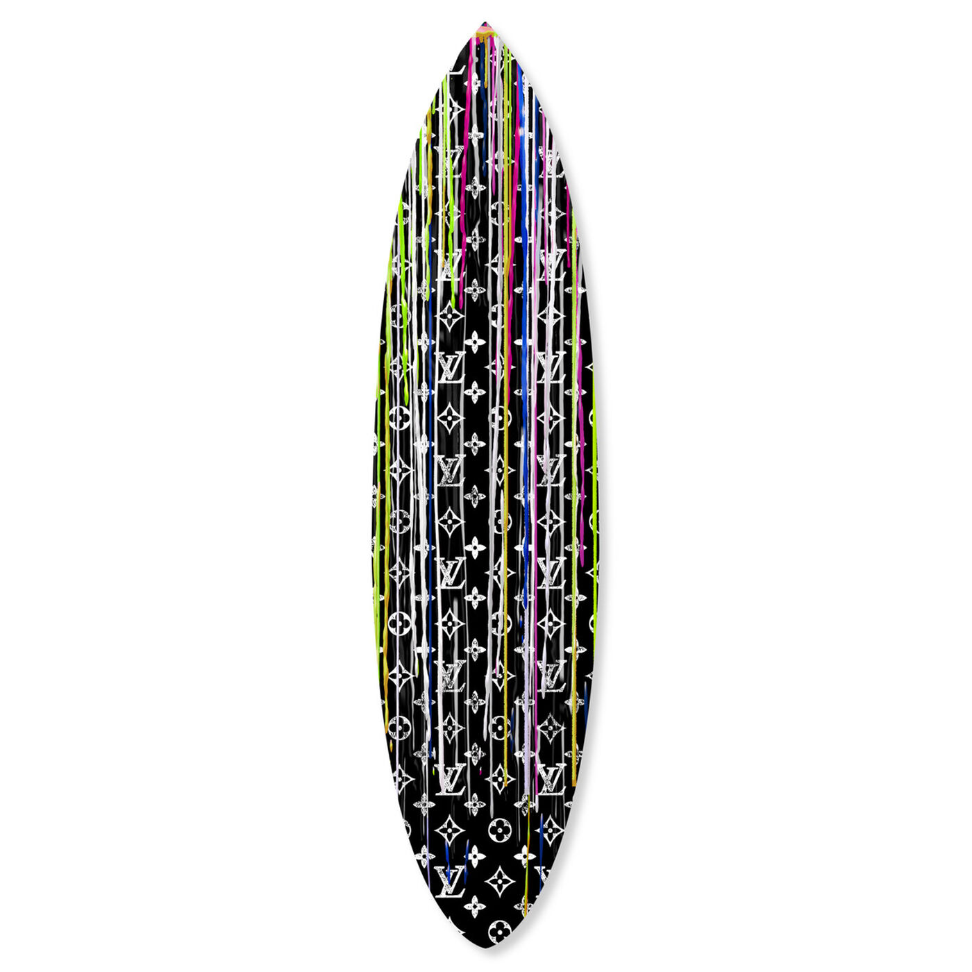 Pop Art Drip Night Surfboard