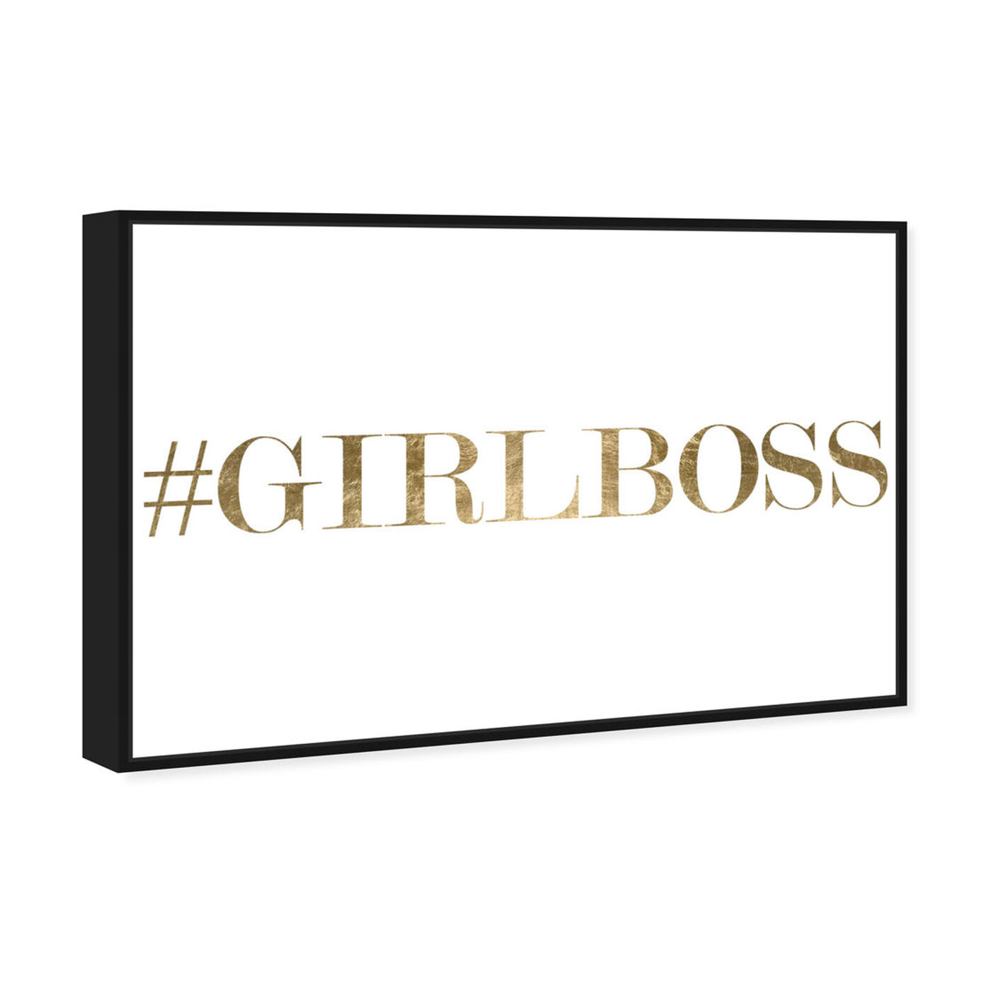 Angled view of Girlboss featuring typography and quotes and empowered women quotes and sayings art.