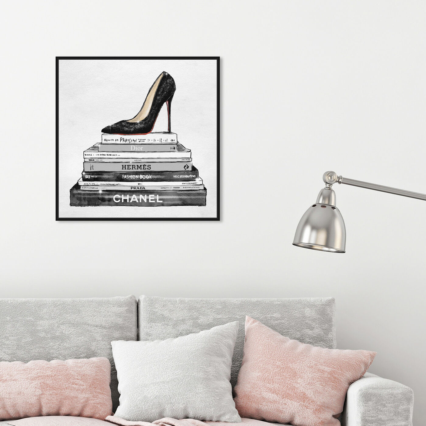 Cosmic Heels and Books  Fashion and Glam Wall Art by The Oliver Gal