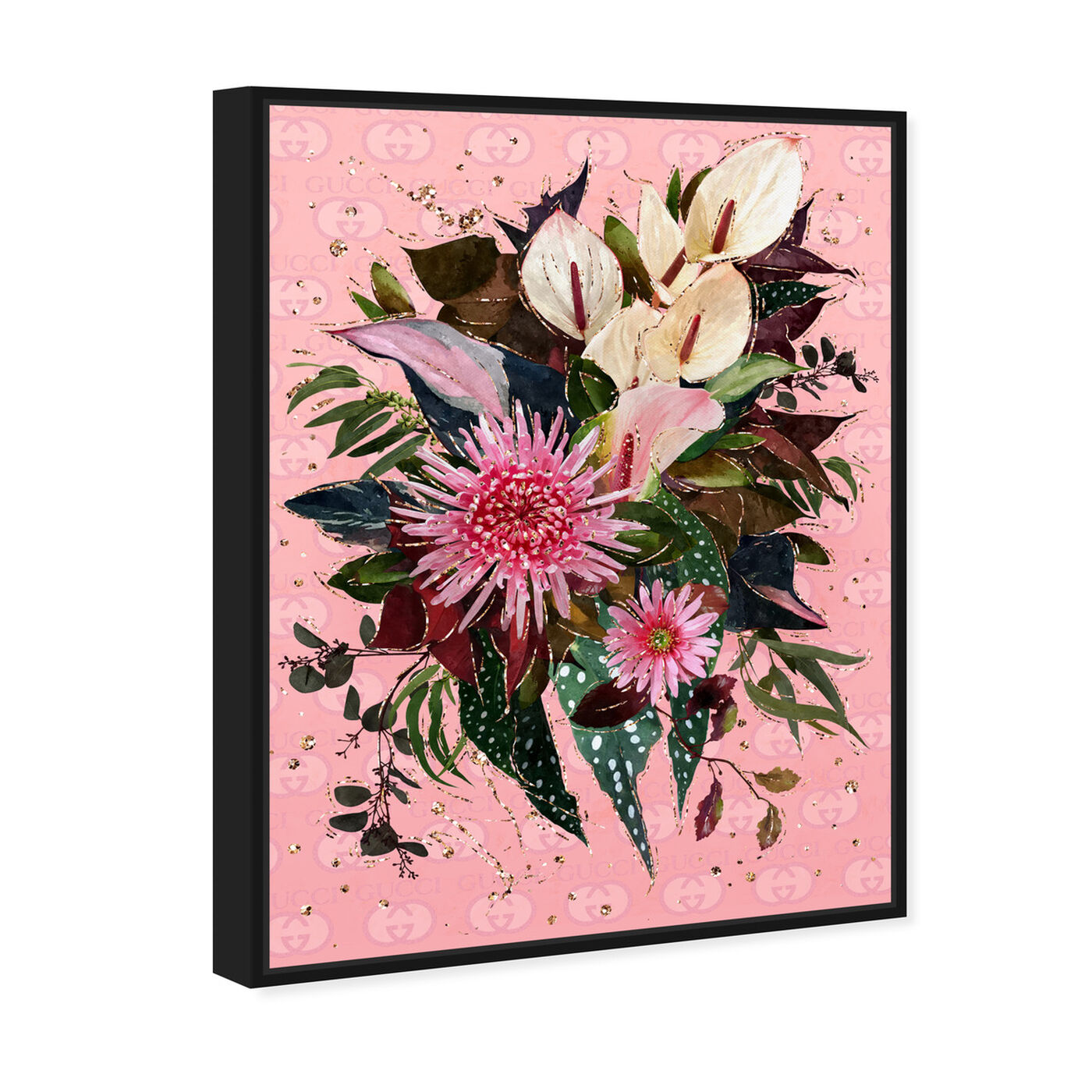 Angled view of The Garden Bouquet featuring floral and botanical and florals art.