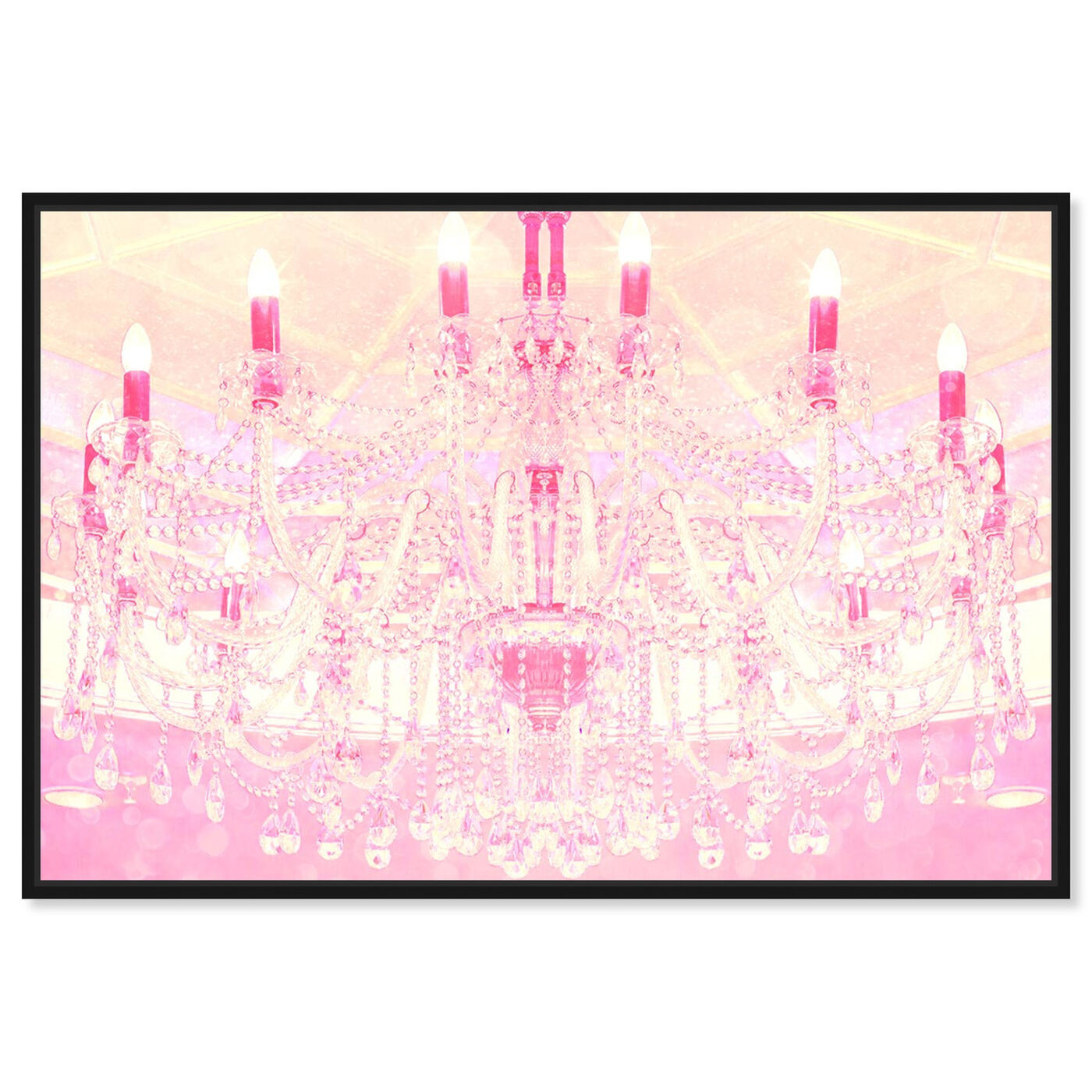 Front view of Strawberry Vanilla Lights  featuring fashion and glam and chandeliers art.
