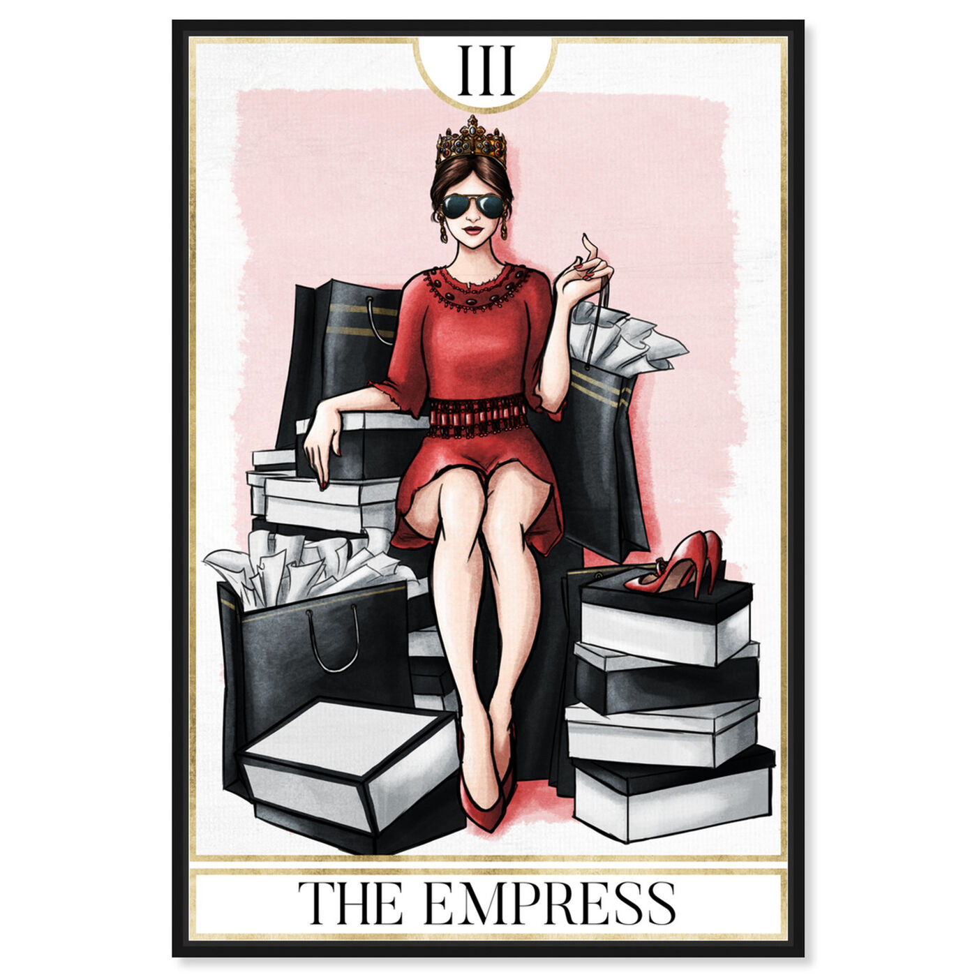 Front view of The Empress featuring fashion and glam and dress art.