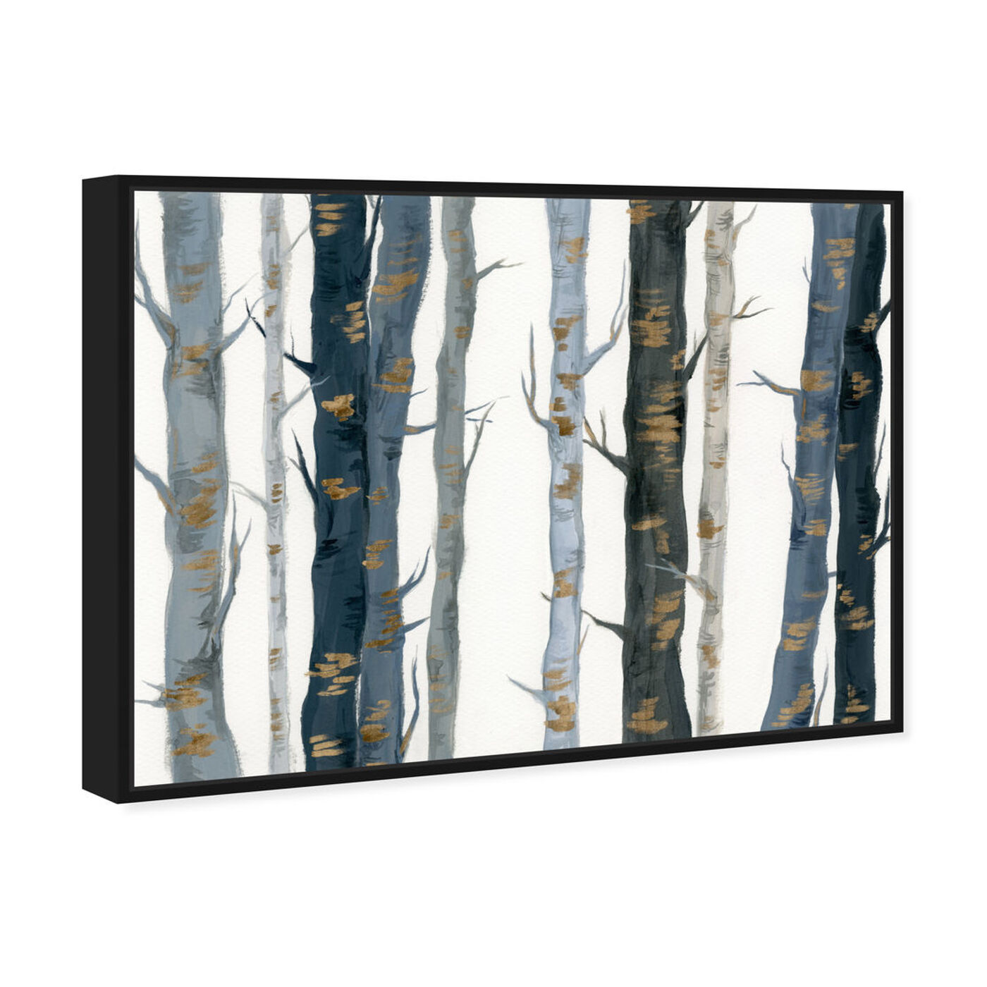 Angled view of Behind the Woods featuring floral and botanical and trees art.