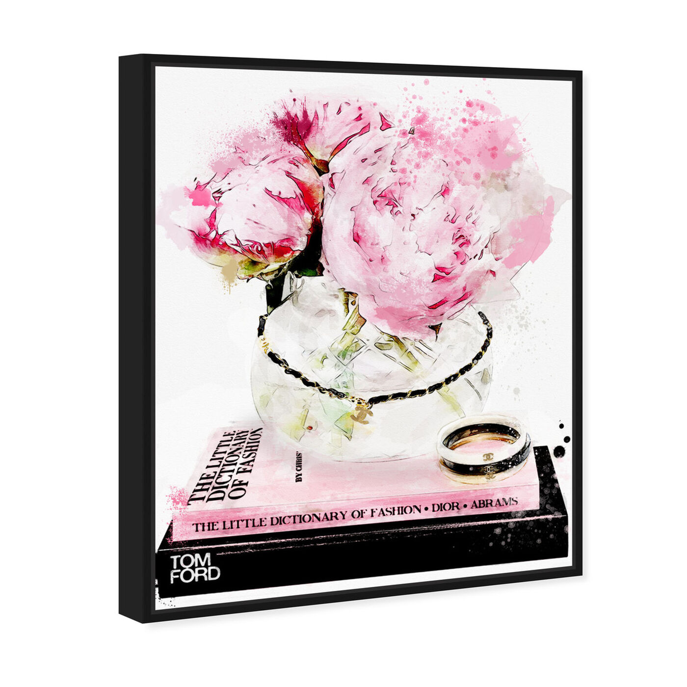 Angled view of Elegant Morning II featuring floral and botanical and florals art.