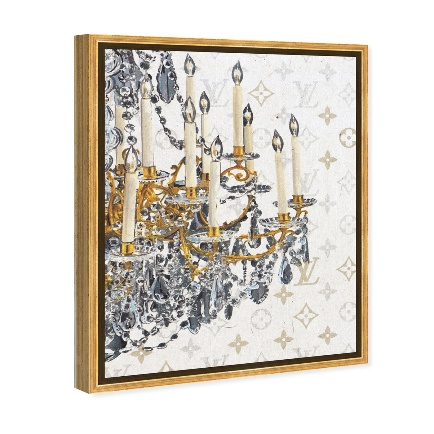 Angled view of Fancy Light II featuring fashion and glam and chandeliers art.