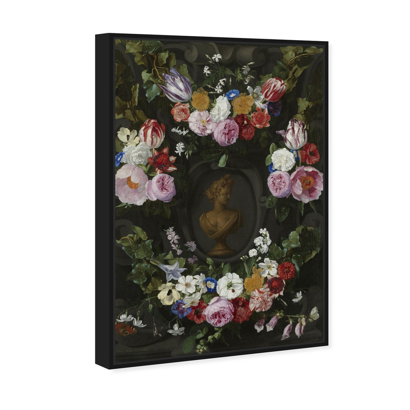 Angled view of Flower Arrangement X - The Art Cabinet featuring floral and botanical and florals art.