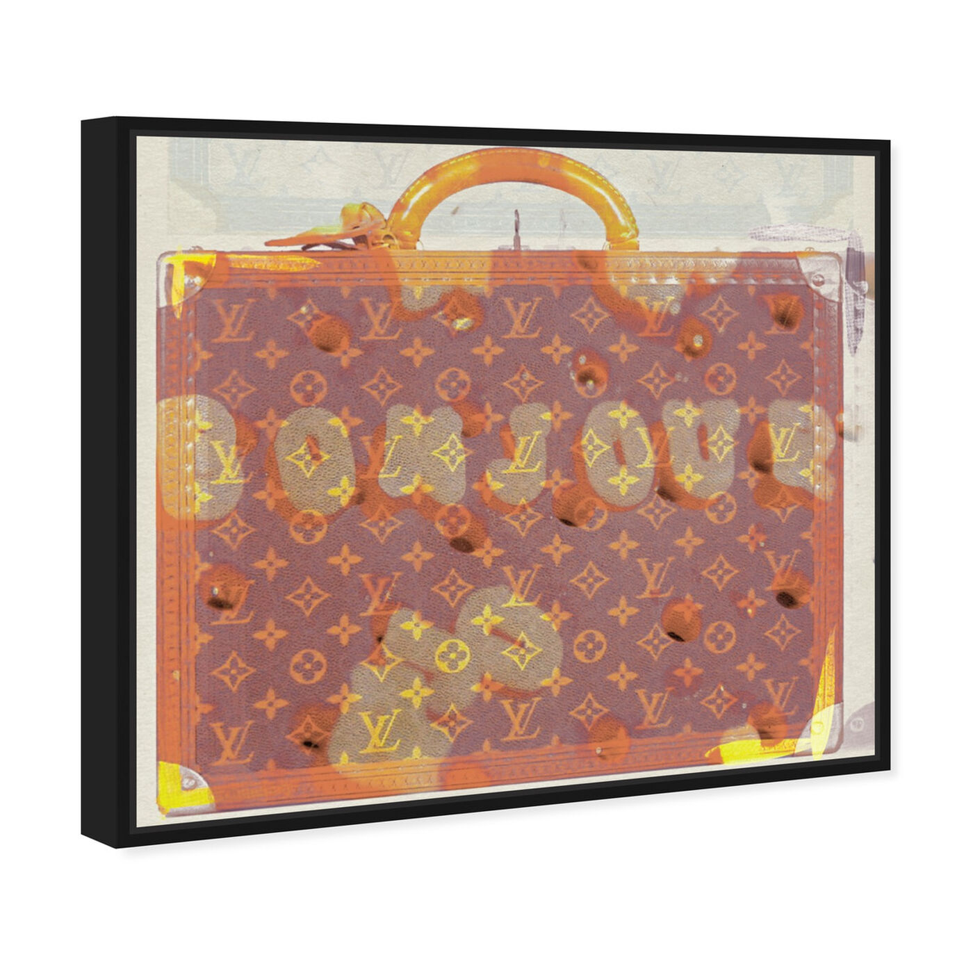 Angled view of Bonjour II featuring fashion and glam and travel essentials art.