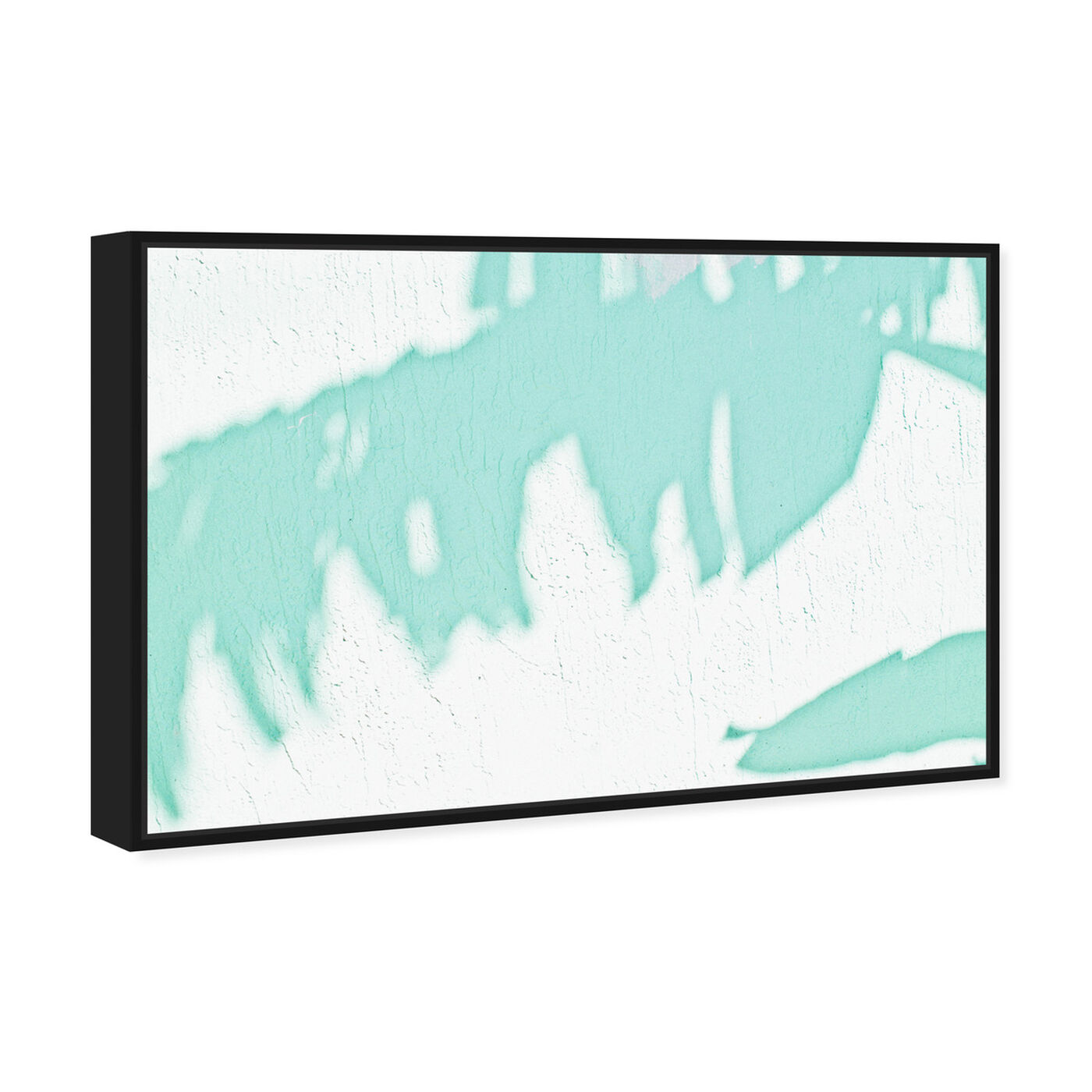 Angled view of Abstract Palm Tree Leaf Horizontal by Cassandra Eldridge I featuring abstract and watercolor art.
