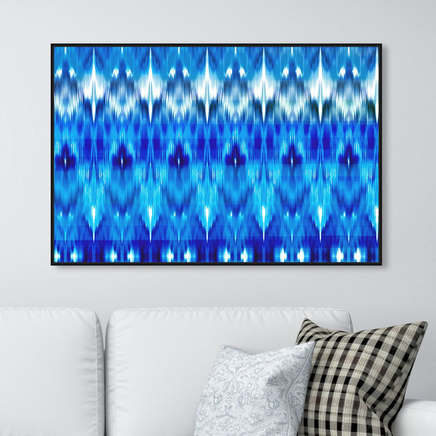 Hanging view of This Blue is So You featuring abstract and patterns art.