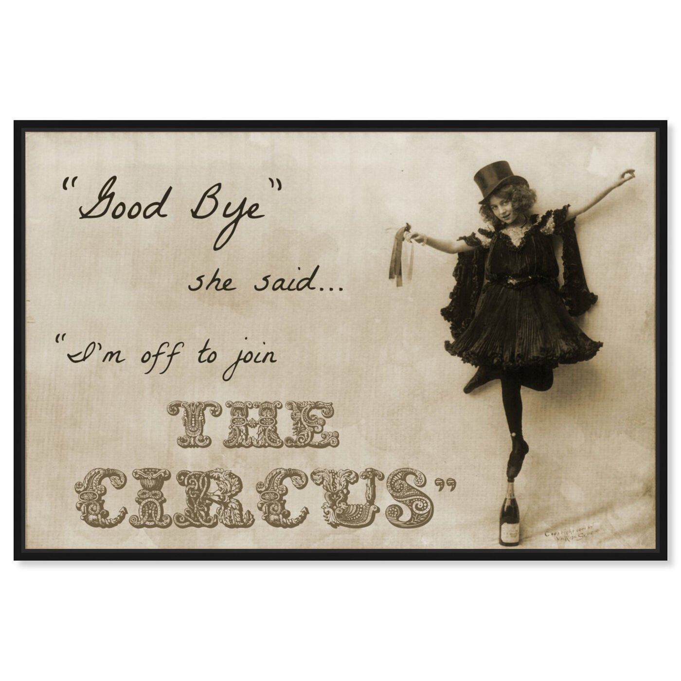 Front view of Join the Circus featuring typography and quotes and quotes and sayings art.