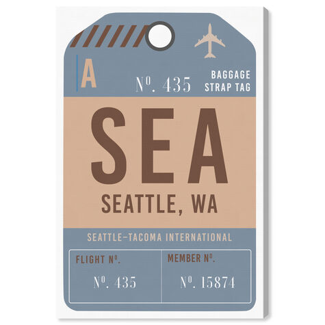 Seattle Luggage Tag