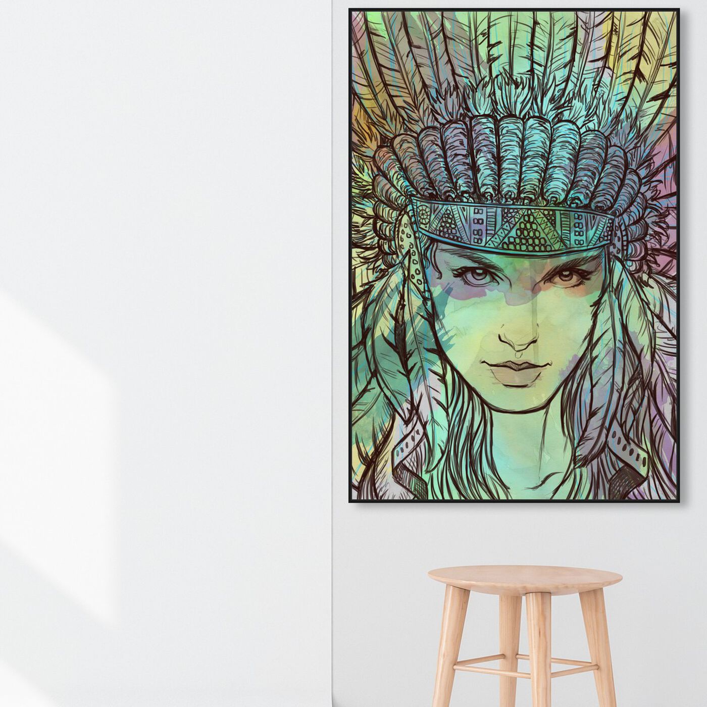 Hanging view of Defiant Forest featuring fashion and glam and portraits art.