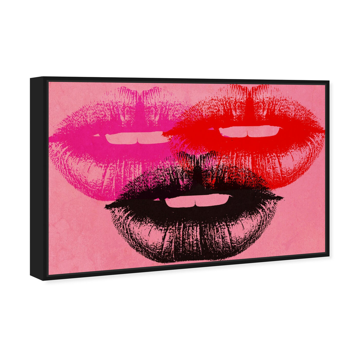 Angled view of Pop Art Lips featuring fashion and glam and lips art.