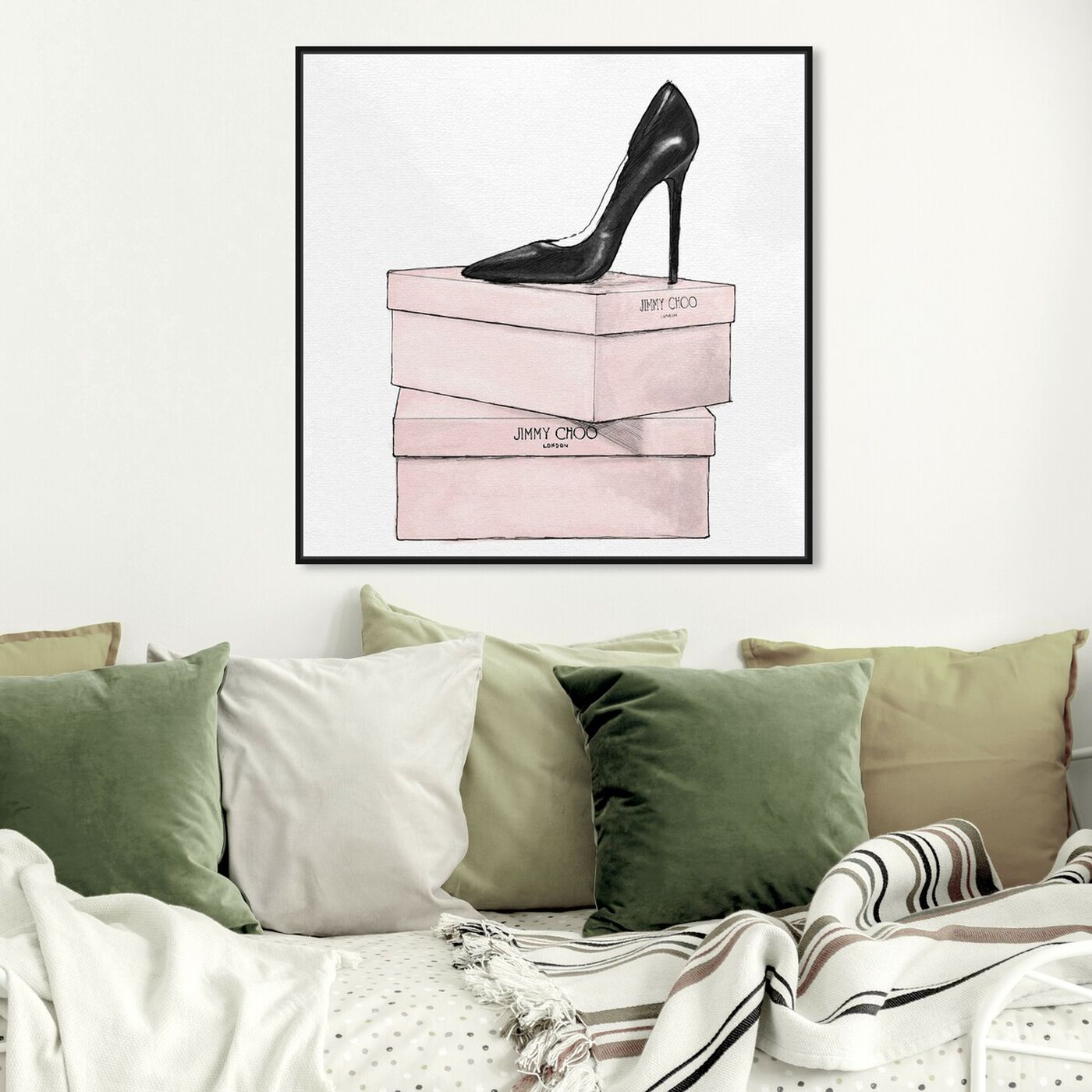 Hanging view of The One Stiletto II featuring fashion and glam and shoes art.