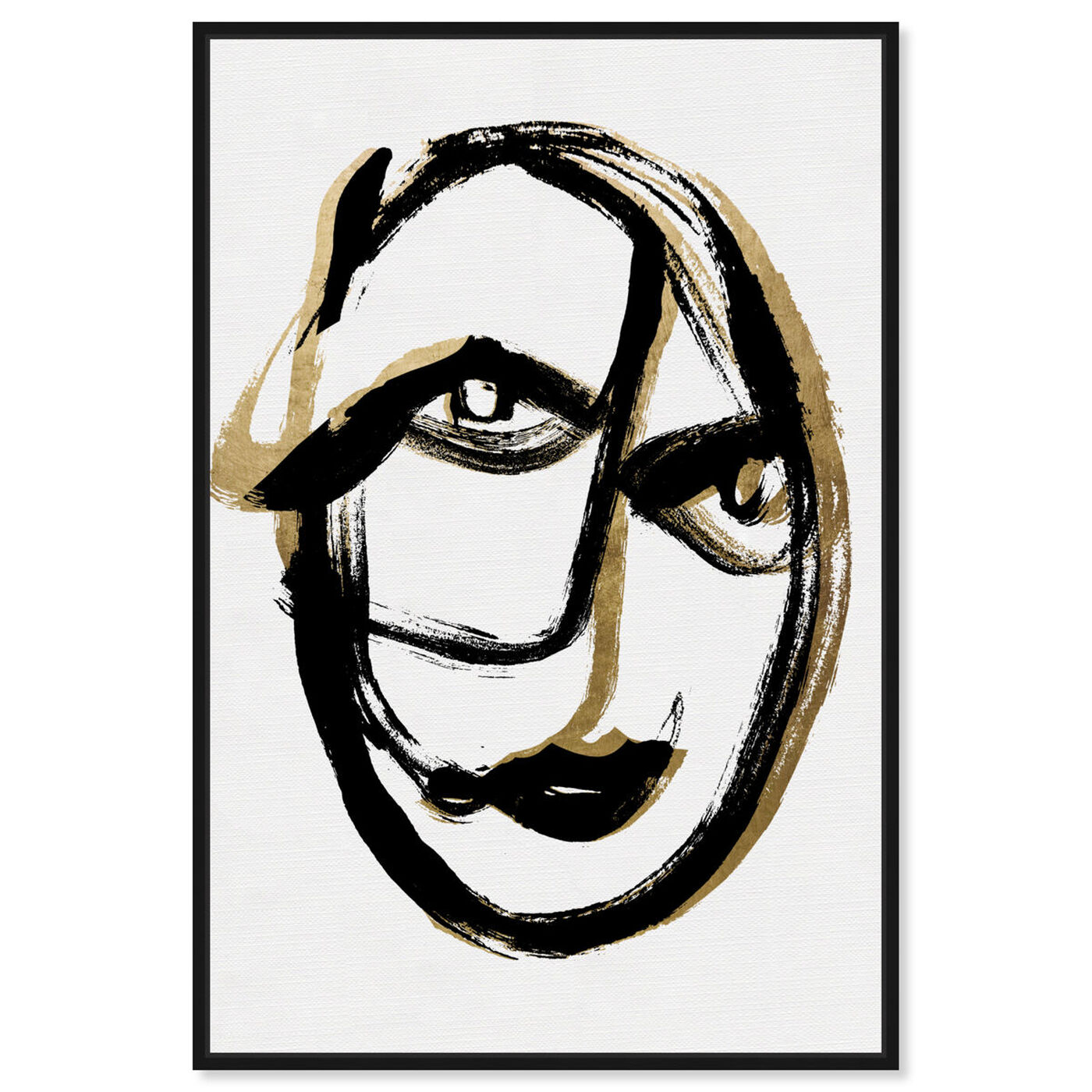 Front view of Abstract Portrait featuring abstract and paint art.
