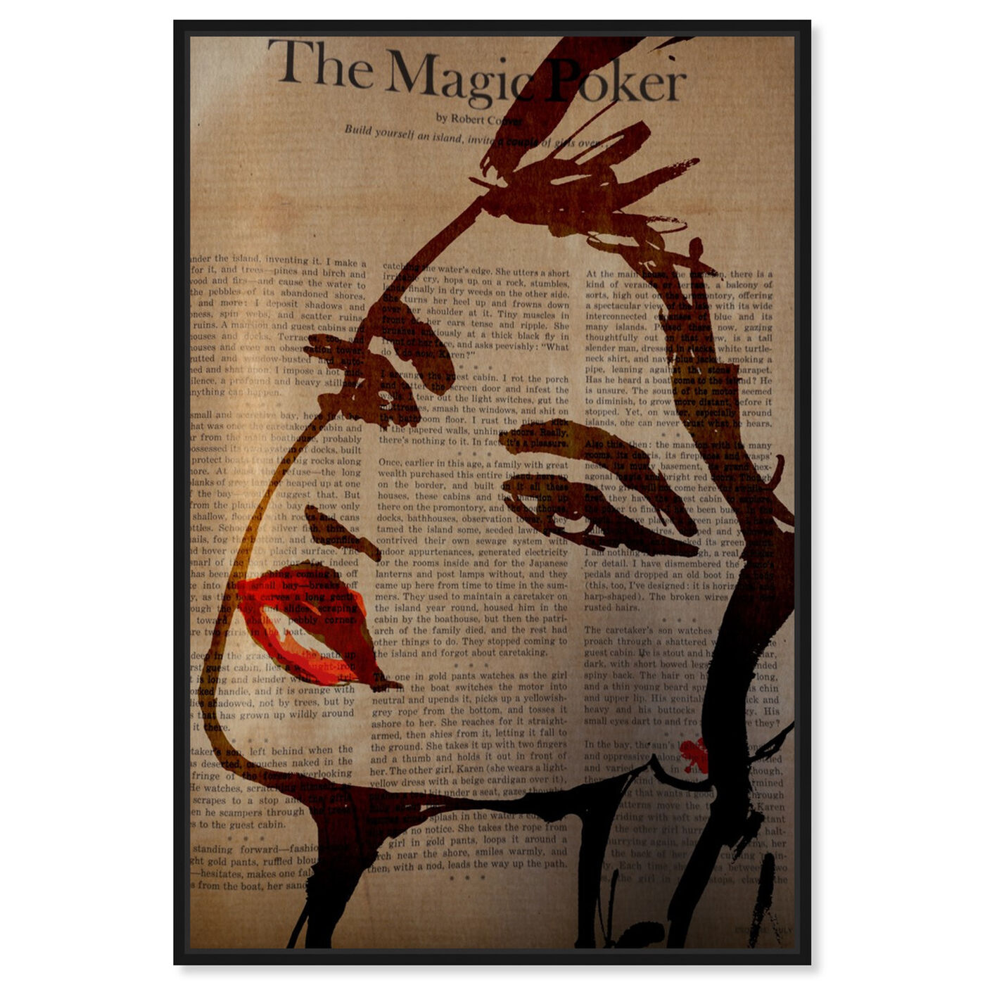 Front view of The Magic Poker featuring fashion and glam and portraits art.