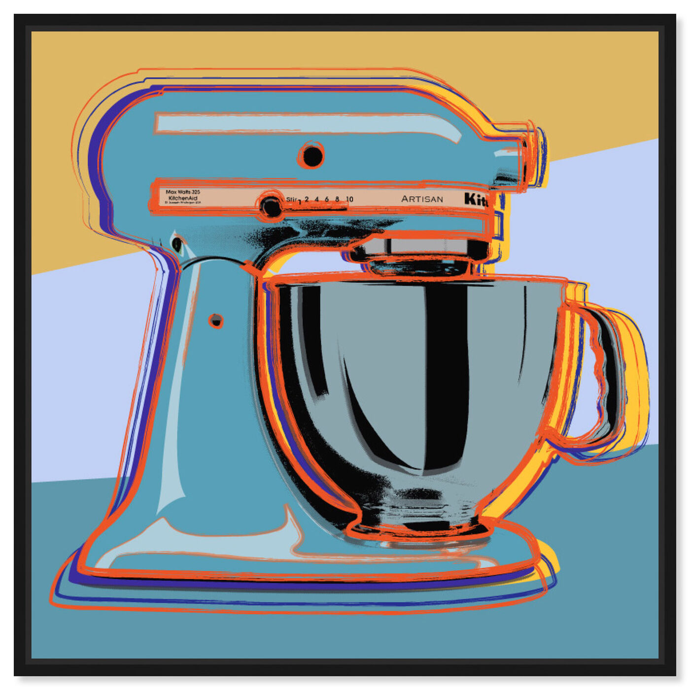Front view of Classic Blender featuring food and cuisine and baking essentials art.