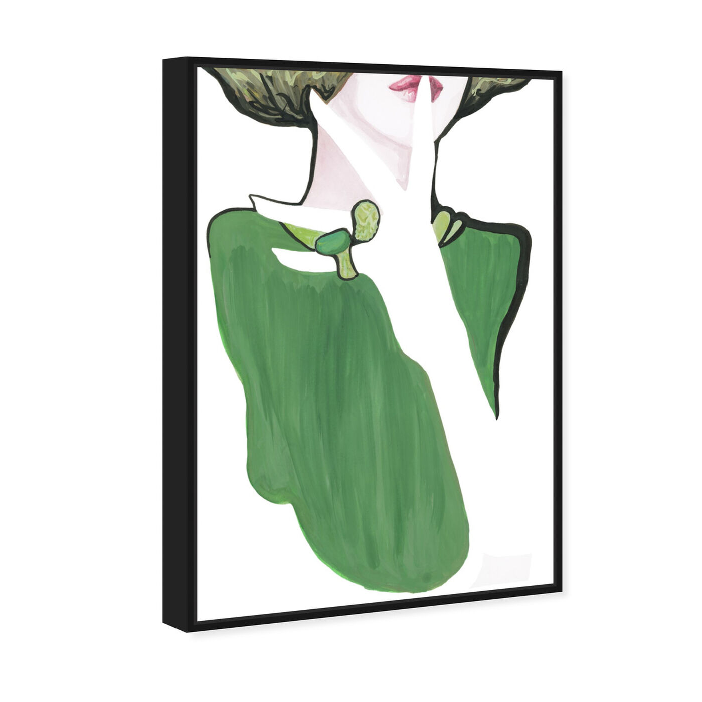 Angled view of Jade - Gill Bay featuring fashion and glam and portraits art.