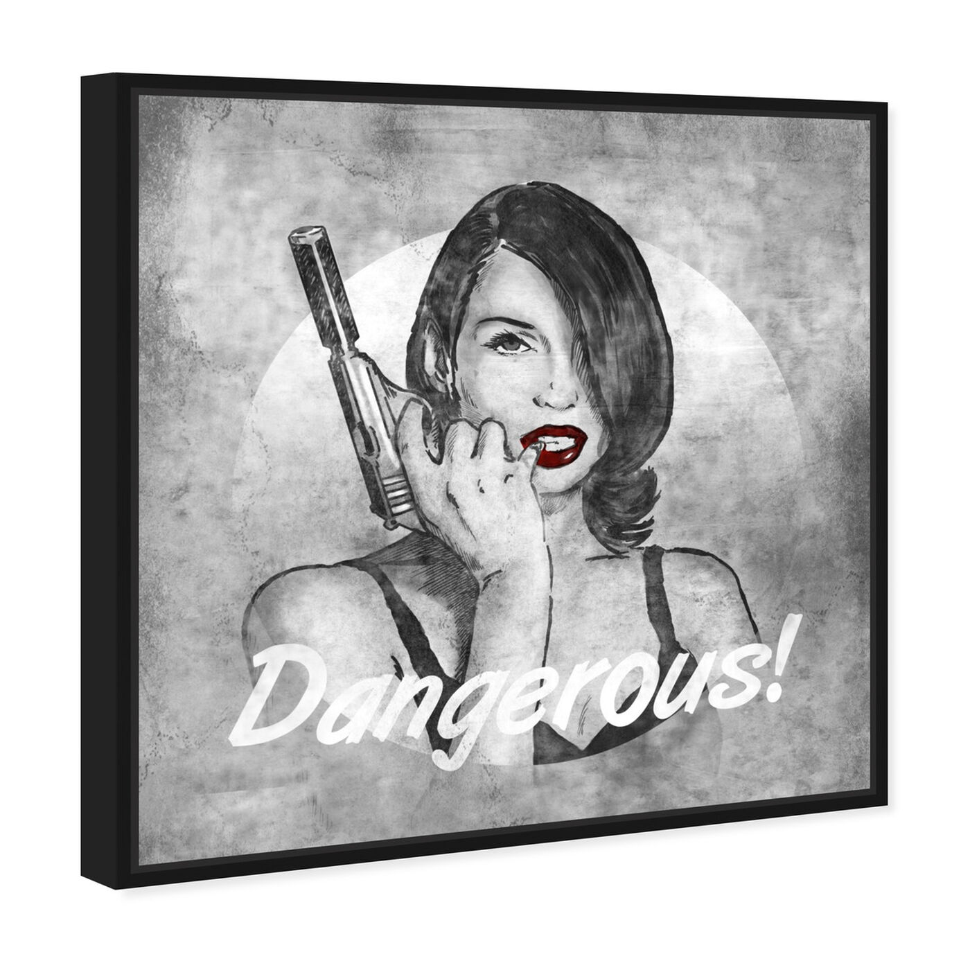 Angled view of She's Dangerous featuring fashion and glam and lips art.