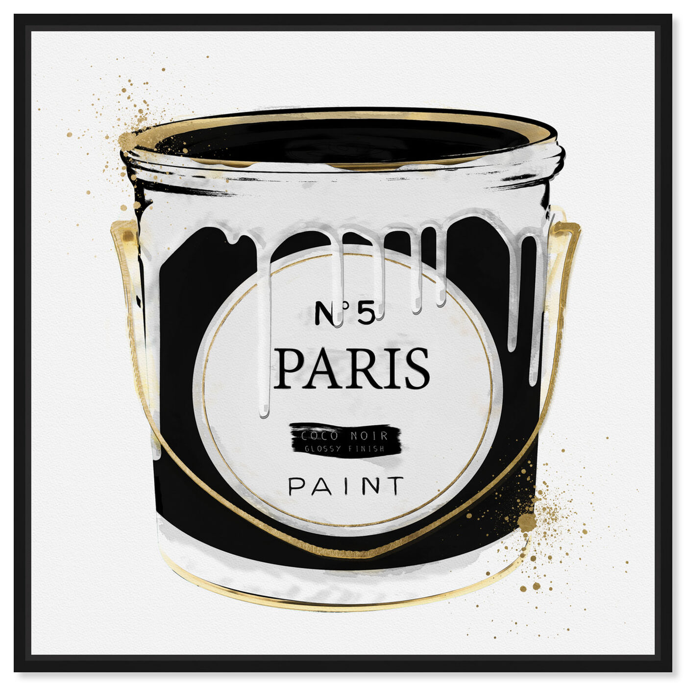 Front view of Paris Fashion Paint featuring fashion and glam and cans art.