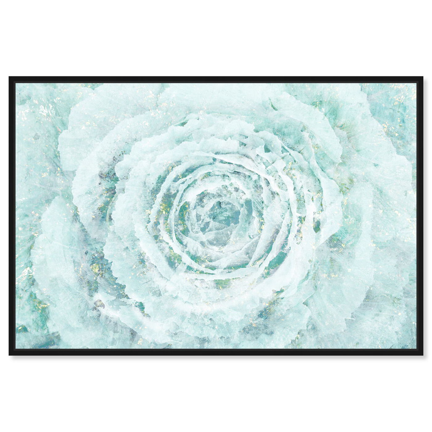 Front view of Blush Winter Flower featuring floral and botanical and florals art.