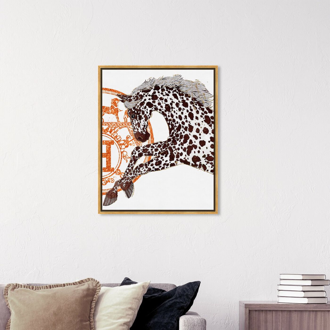 Hanging view of Appaloosa Cavalier II featuring fashion and glam and fashion art.