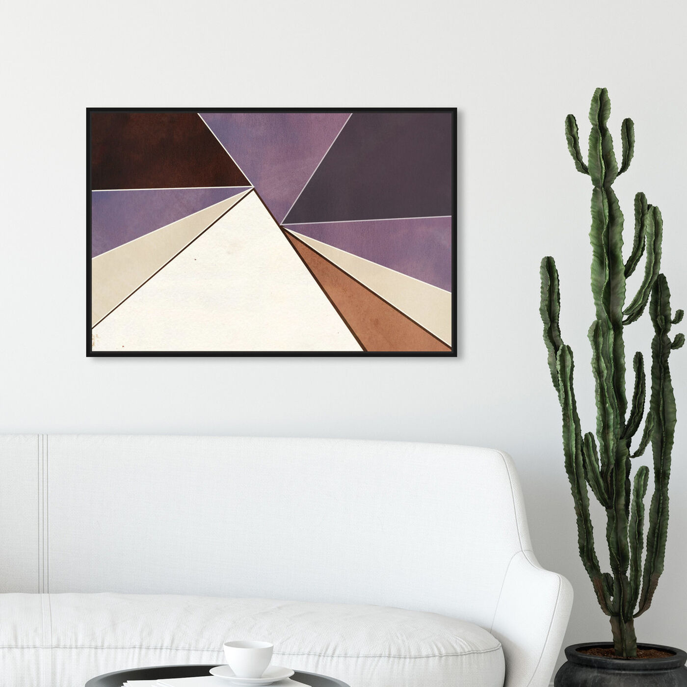 Hanging view of Narita Mountain featuring abstract and geometric art.