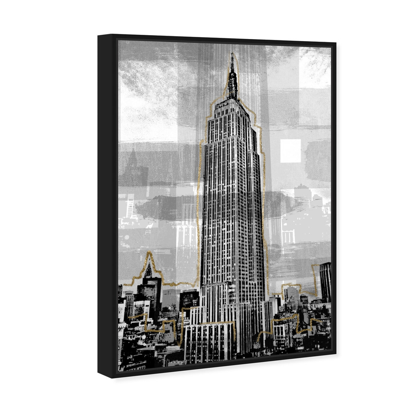 Angled view of Golden Empire State featuring architecture and buildings and united states buildings art.