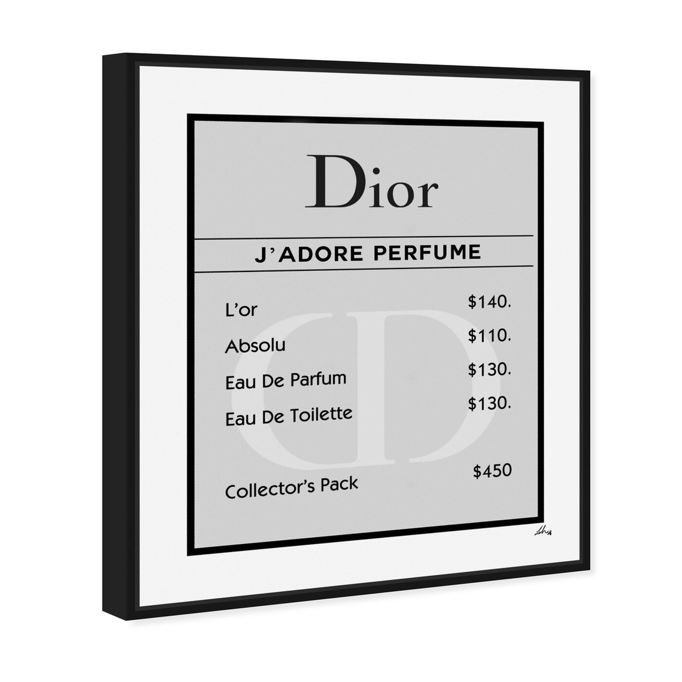 Angled view of Property Card Perfume featuring fashion and glam and lifestyle art.
