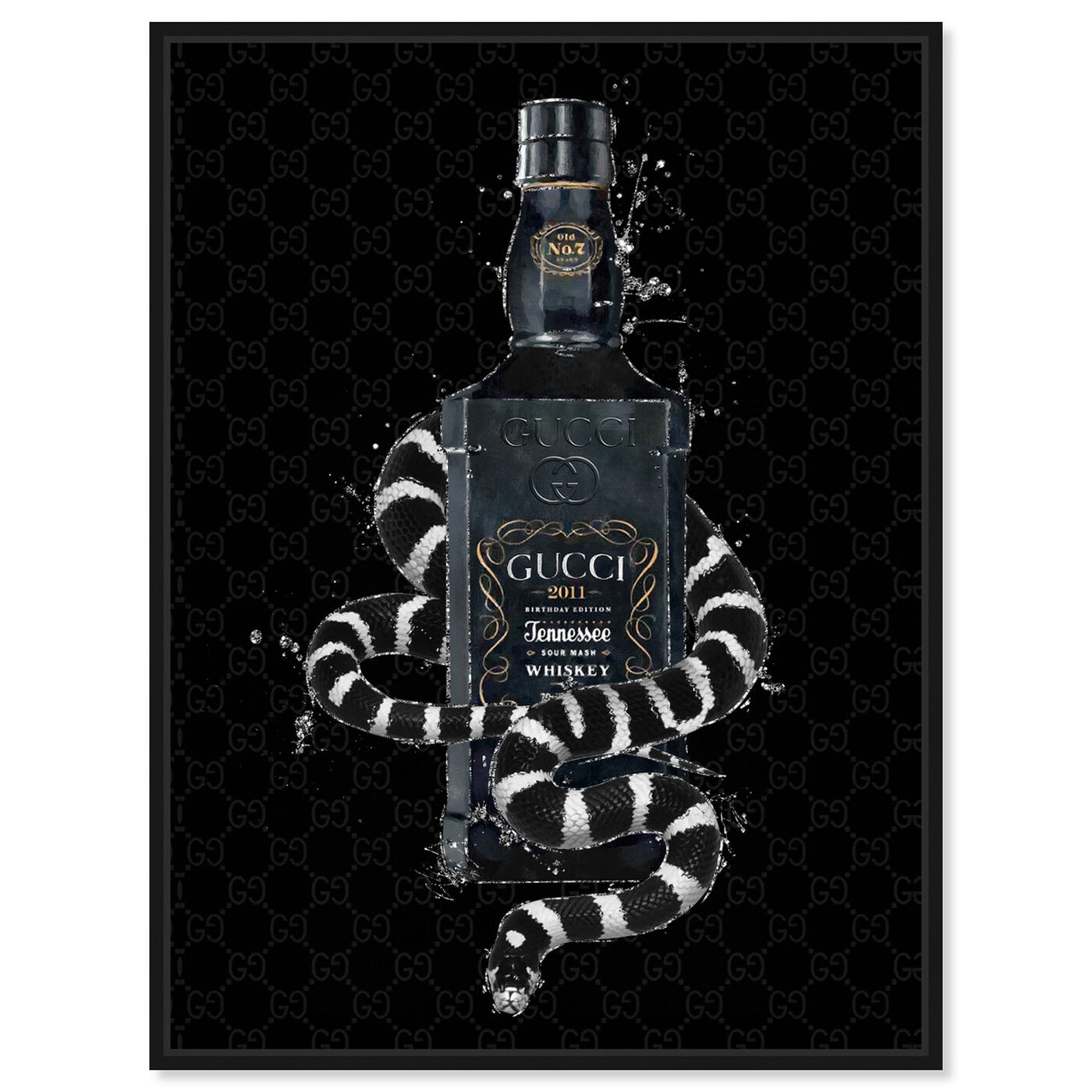 Front view of Italian Black Label featuring fashion and glam and perfumes art.