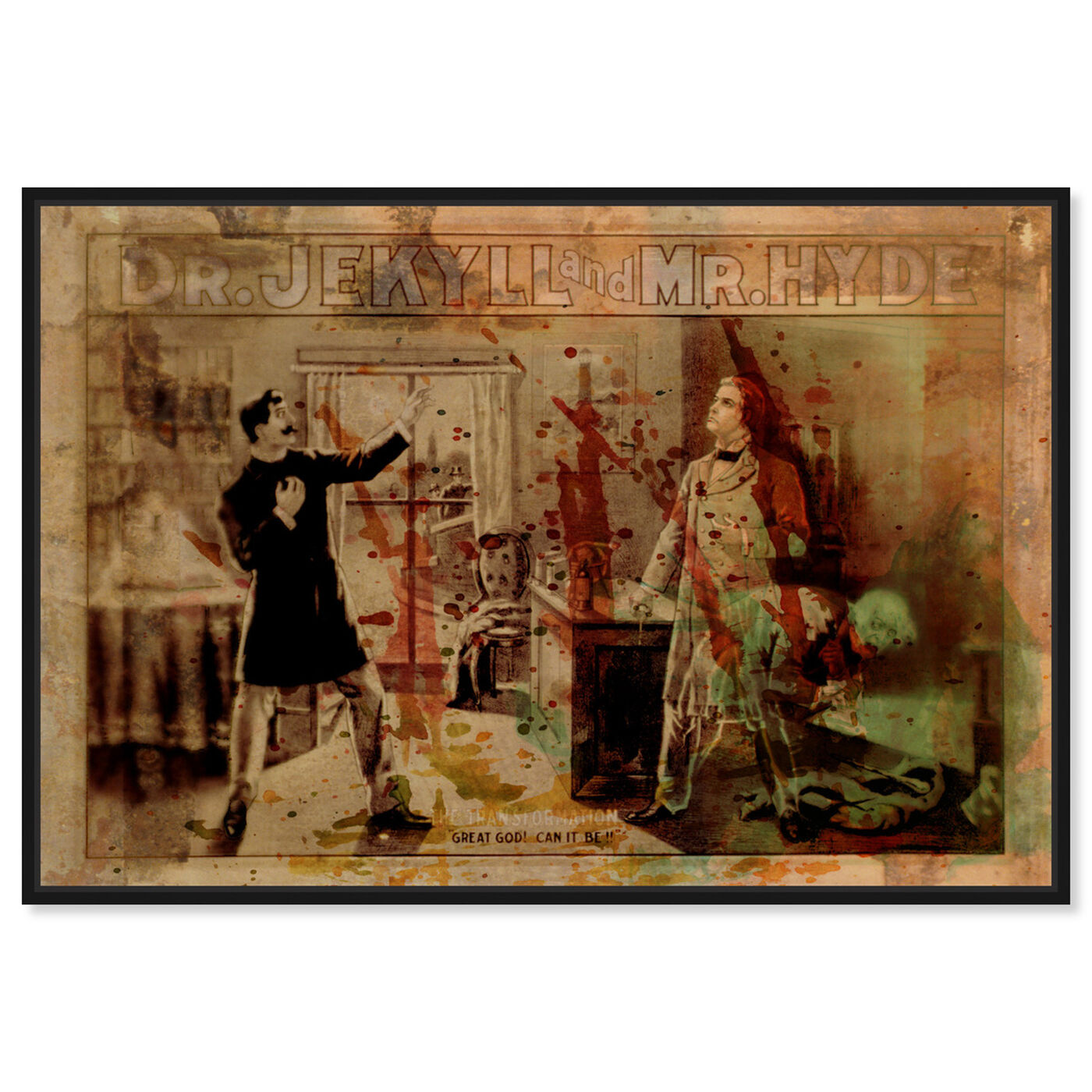 Front view of Jekyll vs. Hyde featuring advertising and posters art.