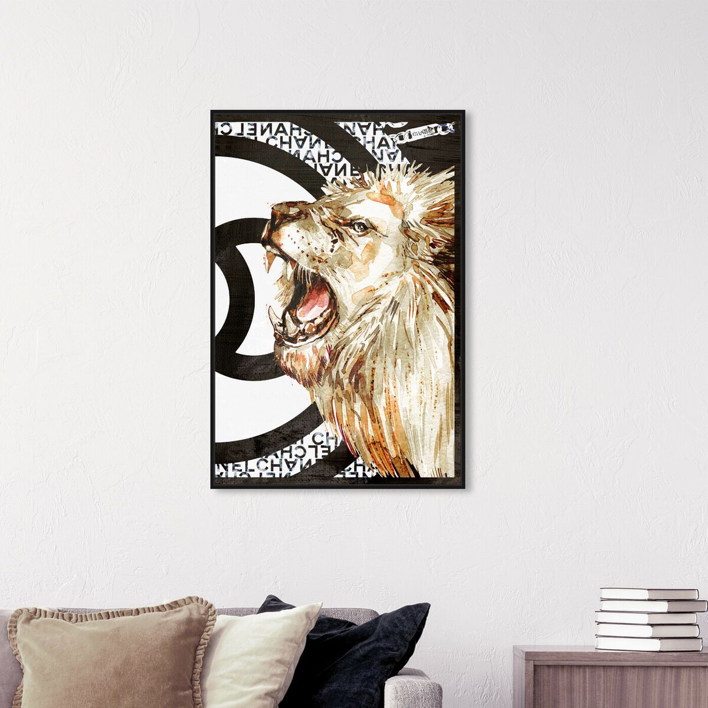 Hanging view of Lion Effect Symbol II featuring fashion and glam and lifestyle art.