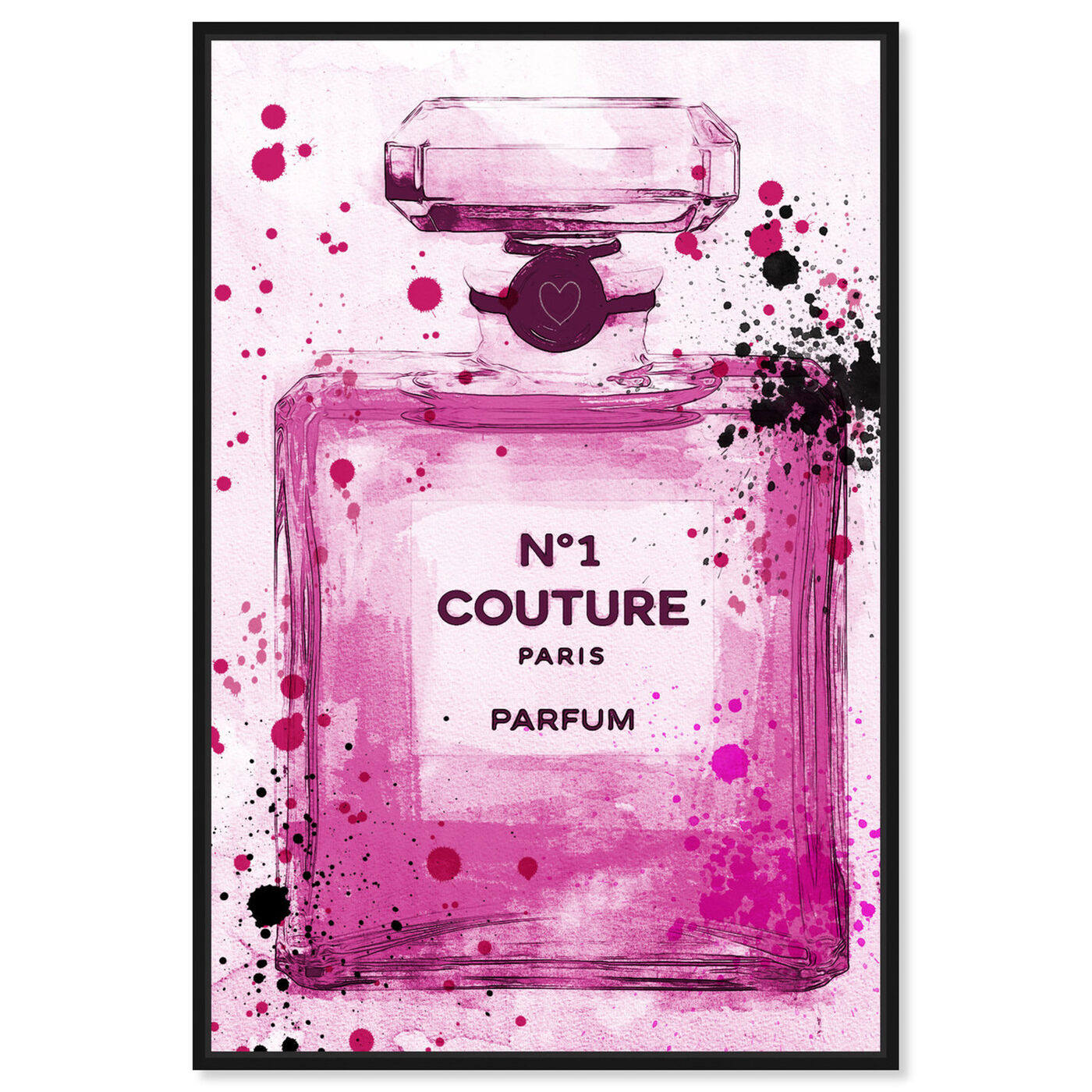 Front view of Couture Parfum Pink featuring fashion and glam and perfumes art.