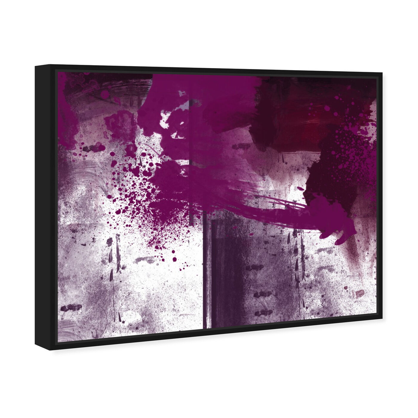 Angled view of Violet Substance featuring abstract and paint art.
