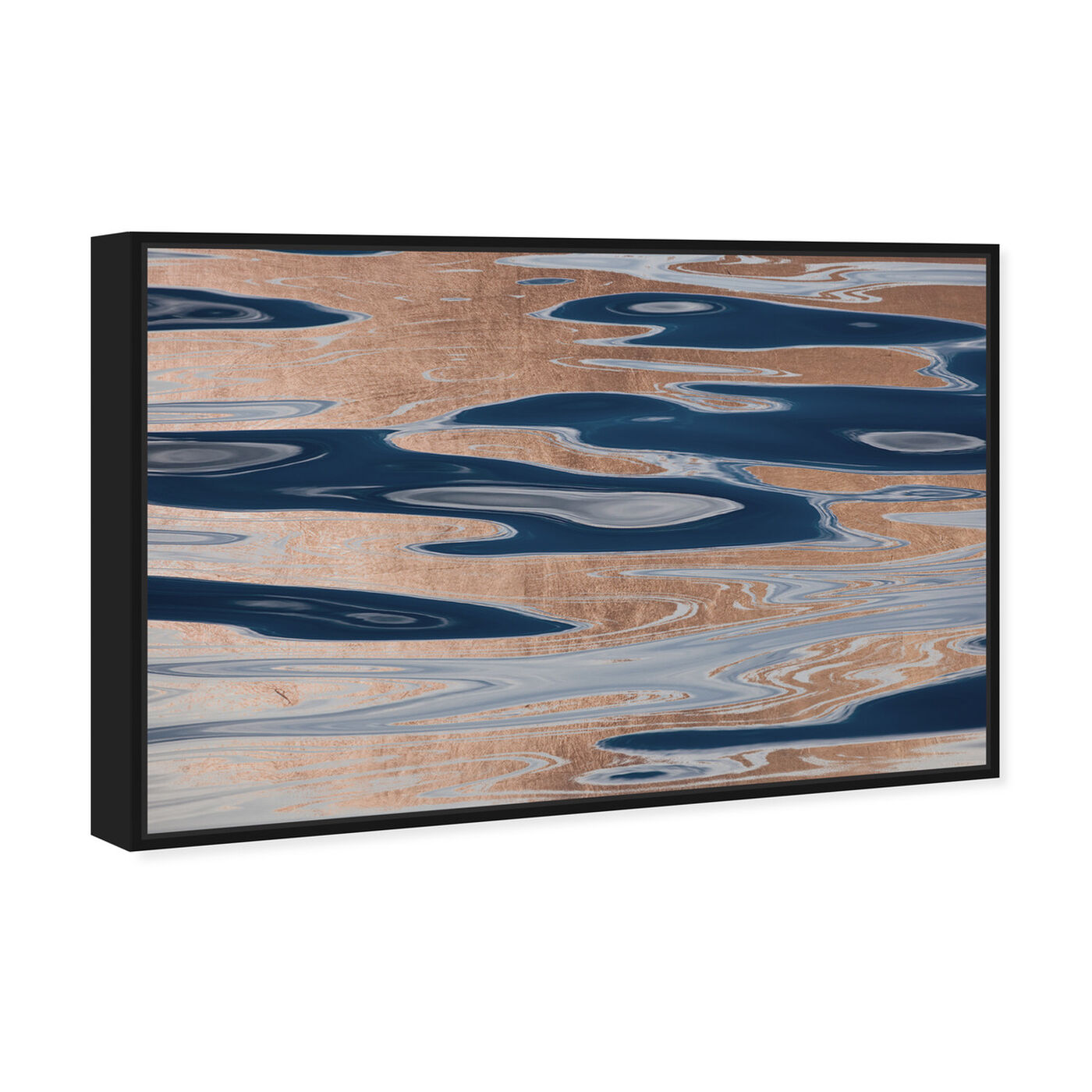 Angled view of David Fleetham - Ocean Surface Abstract Copper featuring abstract and textures art.